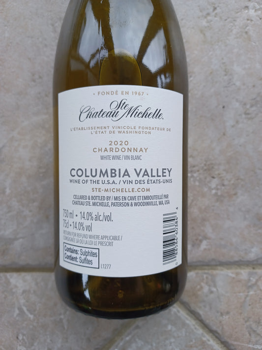 Ch Ste Michelle Columbia Valley Chardonnay 2020